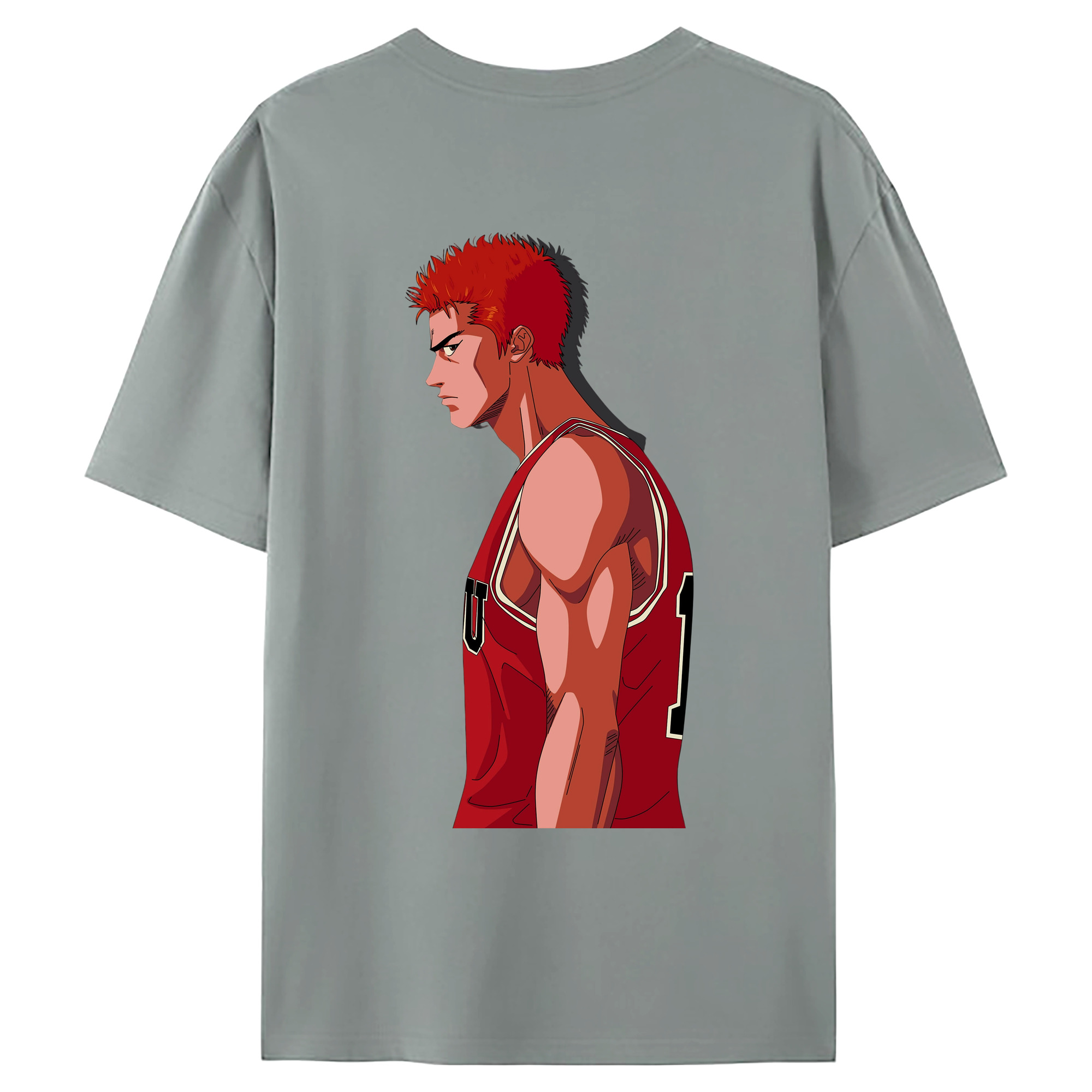 （画像用） SLAM DUNK／スラムダンク 綿100％ メンズ半袖Tシャツ（バックプリント） 通気性